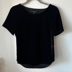 Banana Republic Velvet Black Top